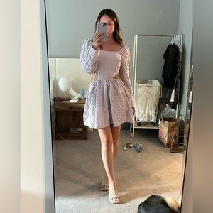 Missguided Crinkle Dress with Side Cut outs in Purple/Lilac